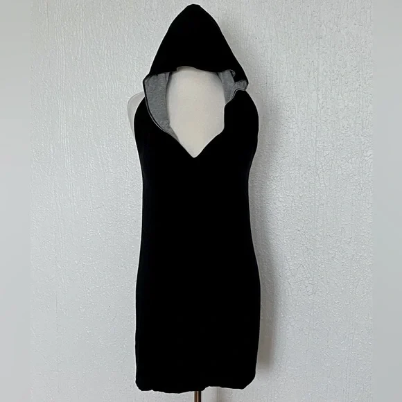 sachin and babi light blue dress Aubree Hooded Mini Dress - Black/combo main image 0